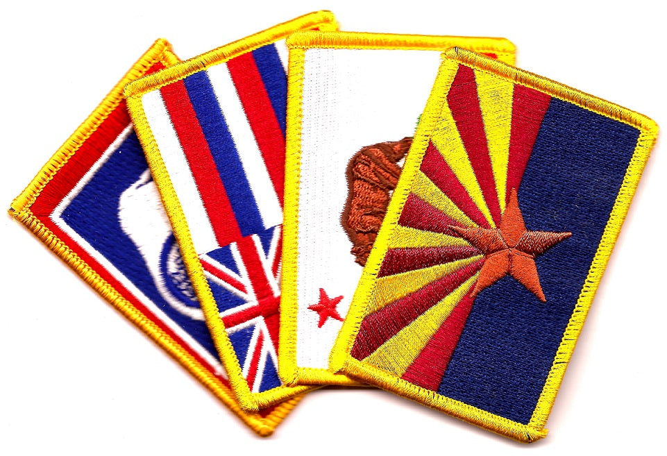  New Jersey State Flag Embroidered Patch Velcro®-Brand