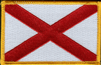 a picture of an Alabama flag patch