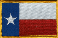 a picture of a Texas flag patch