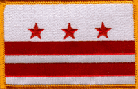 a picture of a washington dc flag patch