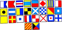 All Twenty Six Nautical Signal Flag Patches