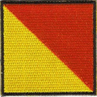 O - Oscar Signal Flag Patch