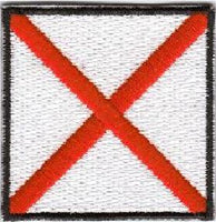 V - Victor Signal Flag Patch