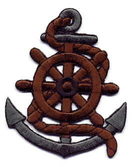 Anchor with Ship Wheel