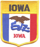 Iowa Flag Patch - Shield