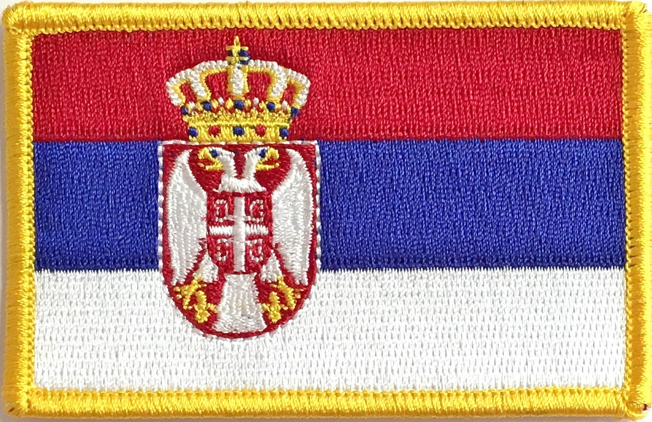 Flag patches, Serbian patch, Serbia flag patch, Serbian embroidered ...