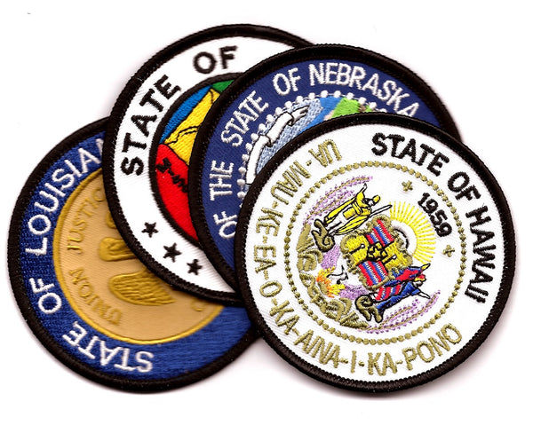  New Jersey State Flag Embroidered Patch Velcro®-Brand Fasteners  NJ Emblem : Everything Else