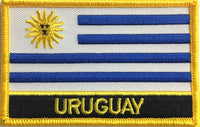 Uruguay Flag Patch - Rectangle with Name