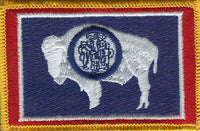 Wyoming Flag Patch - Rectangle