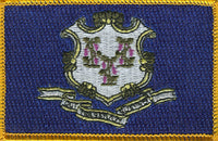 Connecticut Flag Patch - Rectangle