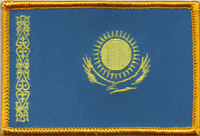 Kazakhstan Flag Patch - Rectangle